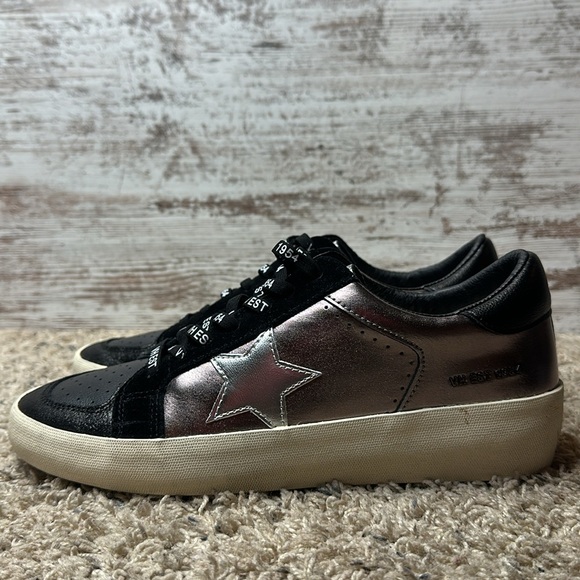 VINTAGE HAVANA Women's Nala Sneaker in black pewter sz 10 - Picture 8 of 14